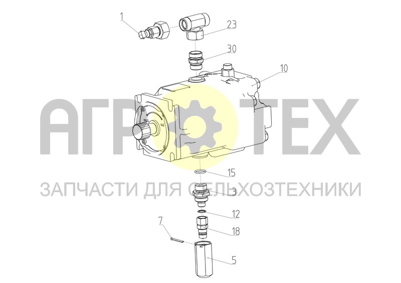 Чертеж Гидромотор (142.09.72.110)